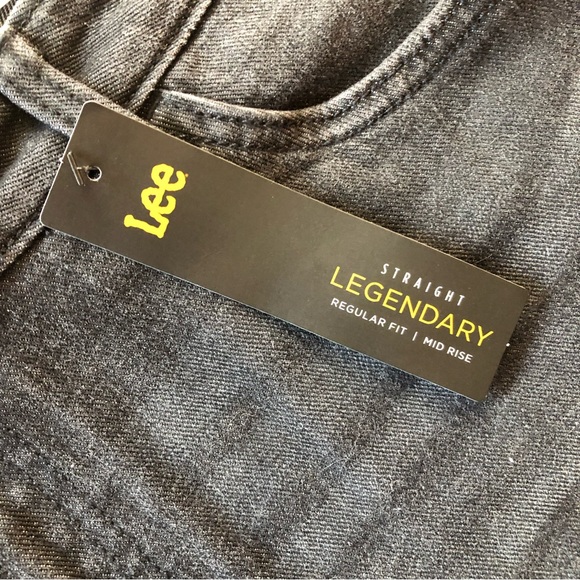 ◾️NWT Lee Iconic Straight Leg Black Jeans ◾️ - Picture 5 of 11